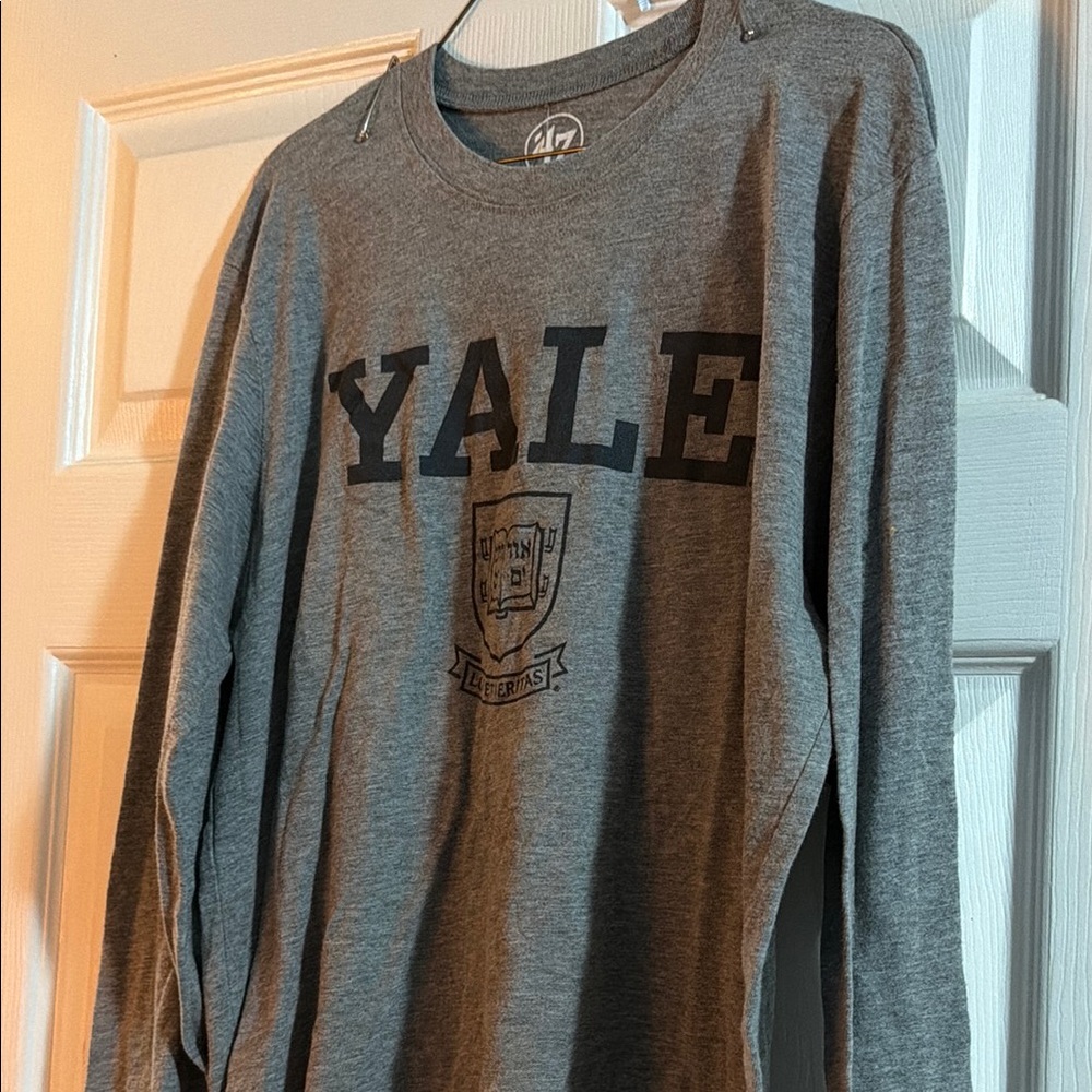 47 Brand Yale Gray Long Sleeve Tee